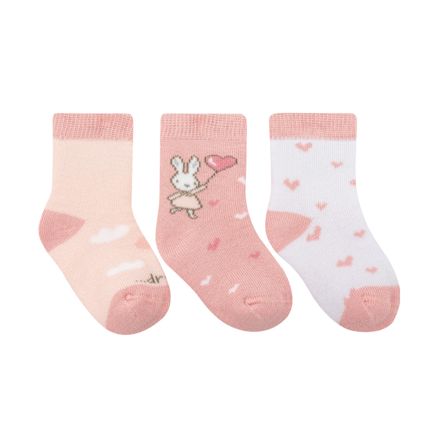 Бебешки термо чорапи Rabbits in Love 1-2г