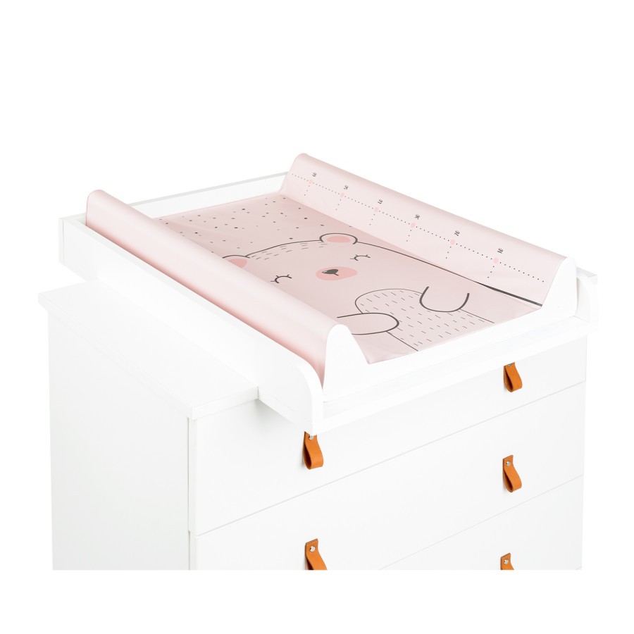 Мека PVC подложка за повиване 70х50см Bear with me Pink