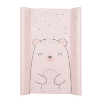 Твърда PVC подложка за повиване 80х50см Bear with me Pink