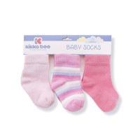 Бебешки чорапи Stripes Pink 0-6м