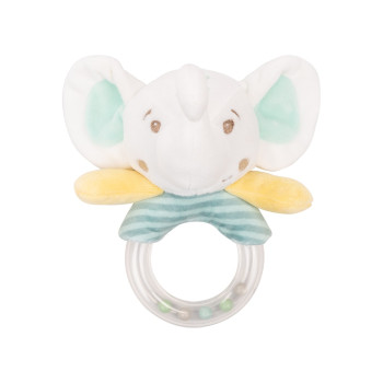 Играчка плюшена дрънкалка Elephant Time