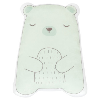 Плюшена възглавница-играчка Bear with me Mint