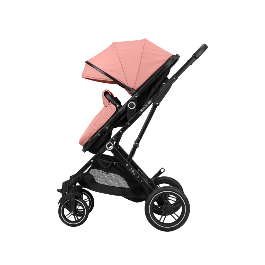 Комбинирана количка 3в1 с трансформираща седалка Alba Pink