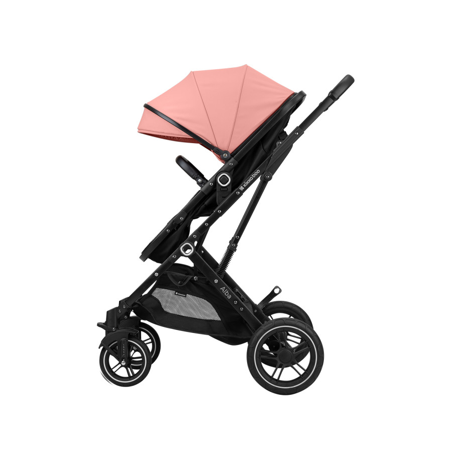 Комбинирана количка 3в1 с трансформираща седалка Alba Pink