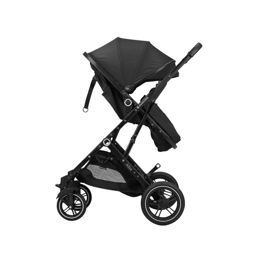 Комбинирана количка 3в1 с трансф. седалка Alba Black