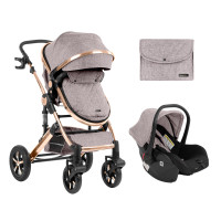 Комбинирана количка 3в1 с трансформираща седалка Darling Beige 2023
