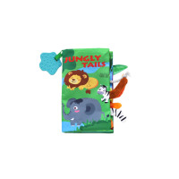 Образователна текстилна книжка с чесалка Jungly tails