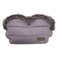 Ръкавица за количка Fur Melange Grey