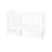 Бебешки спален комплект с бродерия 3 части EU Style 70/140 Dream Big Pink