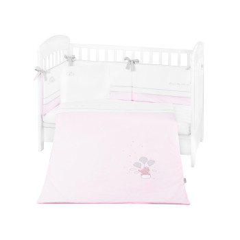 Бебешки спален комплект с бродерия 6 части 60/120 Dream Big Pink