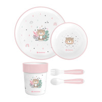 Сет за хранене пластмаса Savanna Pink 
