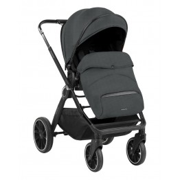 Комбинирана количка 2в1 с кош за новородено Tiffany Dark Grey 2024
