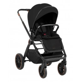Комбинирана количка 2в1 с кош за новородено Tiffany Black 2024