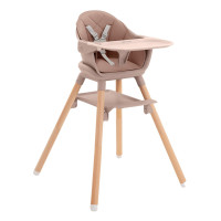 Стол за хранене 2в1 Woody Pink 2024