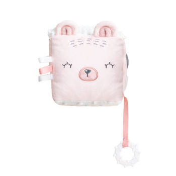 Плюшено кубче Bear with me Pink