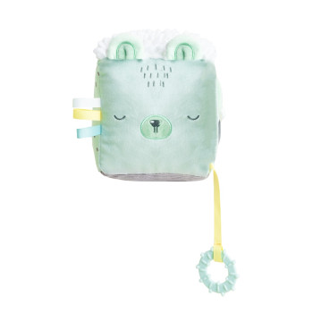 Плюшено кубче Bear with me Mint