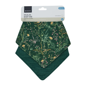 Комплект 2 бр муселинов лигавник Secret Garden Green