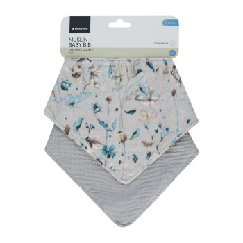 Комплект 2 бр муселинов лигавник Dreamy Fields Grey