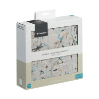 Oдеяло от муселин двупластово 100х100 см Dreamy Fields Grey