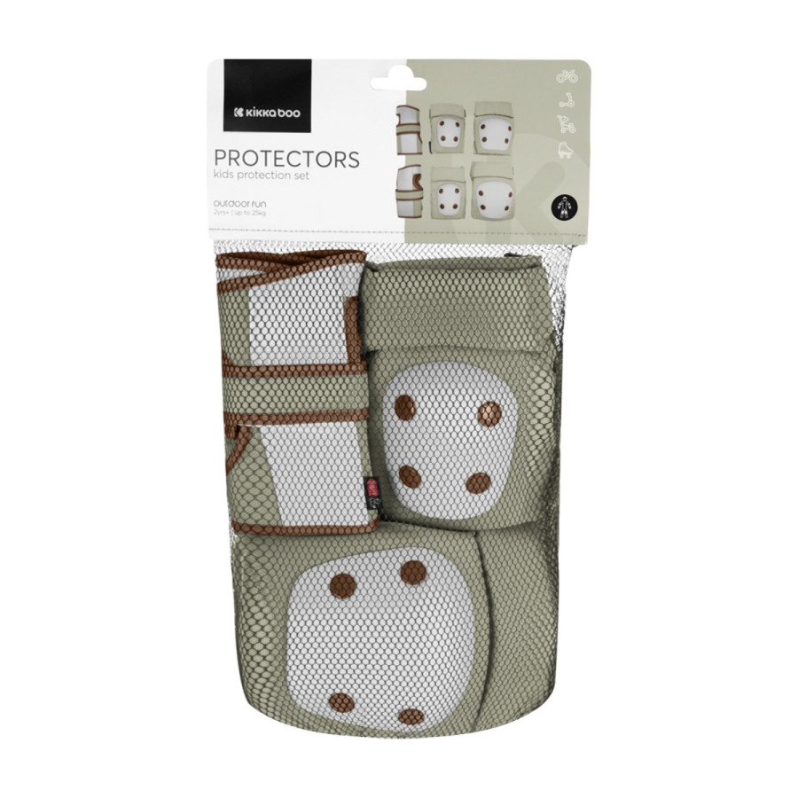 Комплект протектори за колене и лакти Army Green