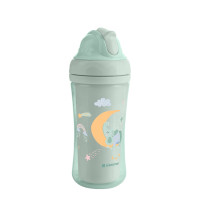 Чаша със силиконовa сламка 220мл Moony me Mint