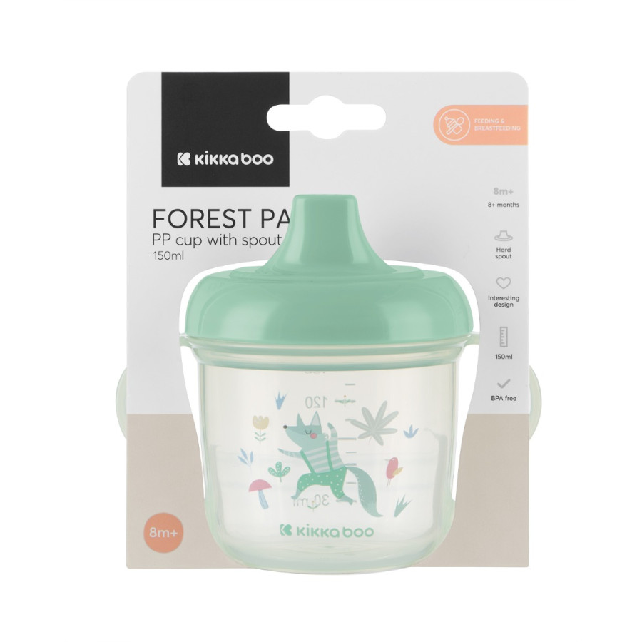 Чаша с твърд накрайник 150мл Forest Party Mint