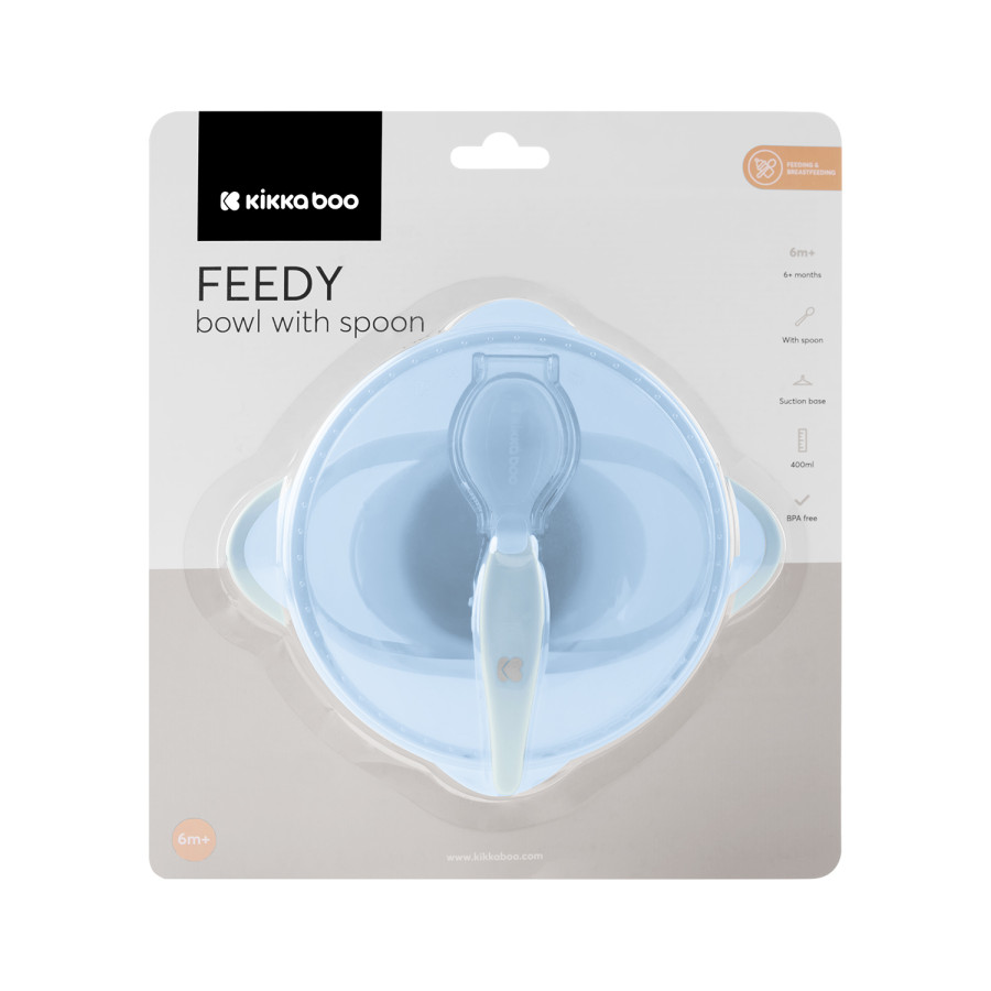 Купа с лъжица Feedy Blue
