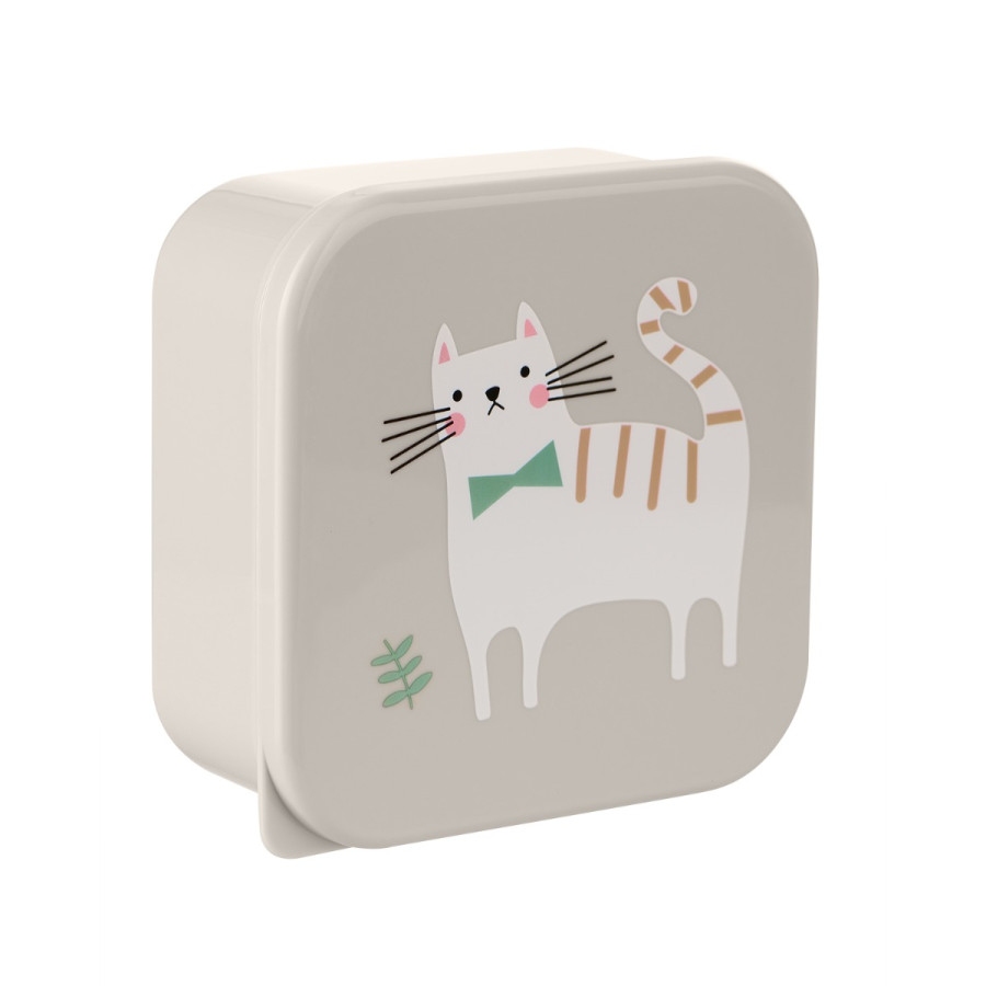 Кутии за храна 4 бр Kitty Cat Grey