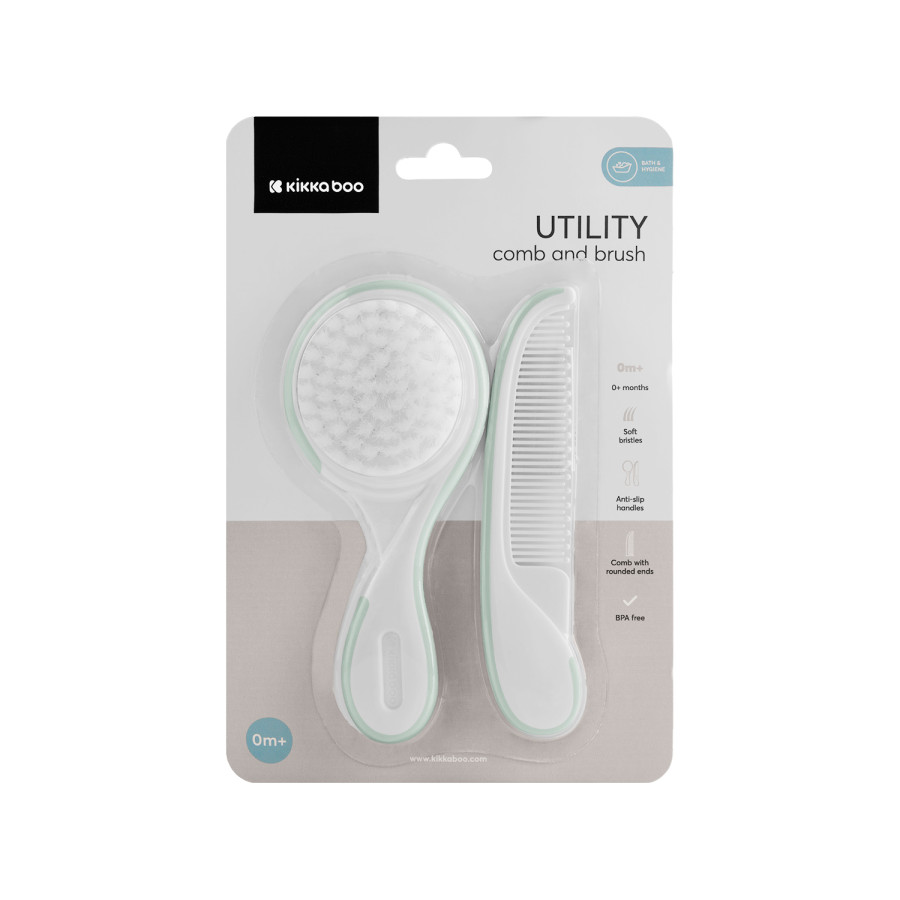 Гребен и четка Utility Mint
