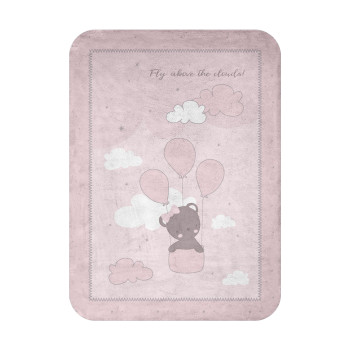 Супер меко бебешко одеяло 80/110 см Dream Big Pink