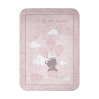 Супер меко бебешко одеяло 110/140 см Dream Big Pink