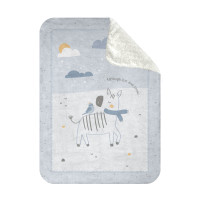 Супер меко бебешко одеяло с шерпа 110/140 см Stripy Friends