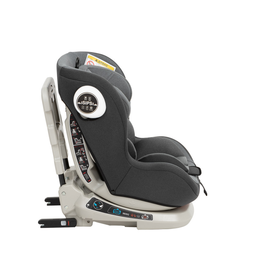 Стол за кола 0-1-2 (0-25 кг) Twister Grey Isofix 2020