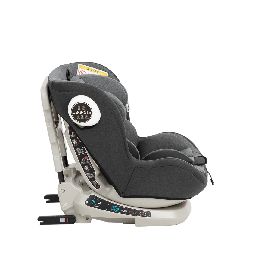 Стол за кола 0-1-2 (0-25 кг) Twister Grey Isofix 2020