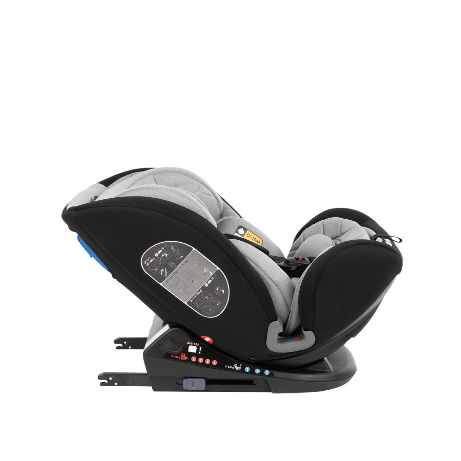 Стол за кола 0-1-2-3 (0-36 кг) Multistage Light Grey 2020