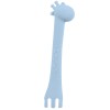 Лъжица силиконова Giraffe Синя