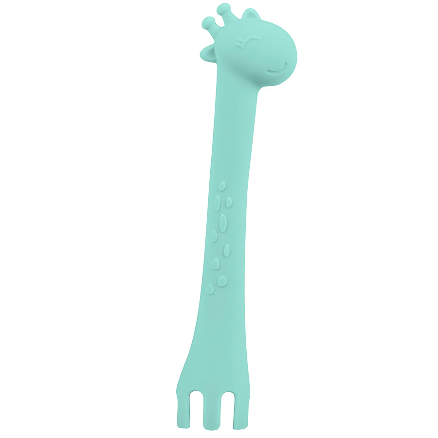 Лъжица силиконова Giraffe Минт
