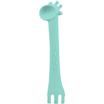 Лъжица силиконова Giraffe Минт