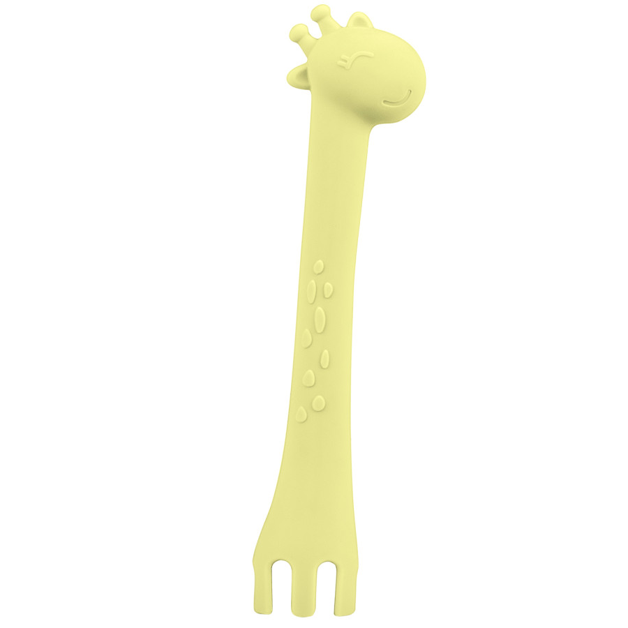 Лъжица силиконова Giraffe Жълта