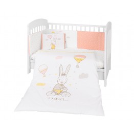 Бебешки спален комплект 6 части 60/120 Rabbits in Love