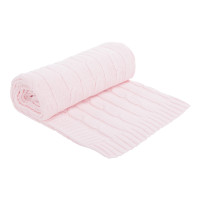 Плетено памучно одеяло Light Pink