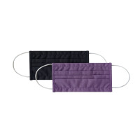 Сет 2бр дамска маска правоъгълна 18см Purple & Black