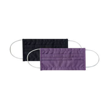 Сет 2бр дамска маска правоъгълна 18см Purple & Black