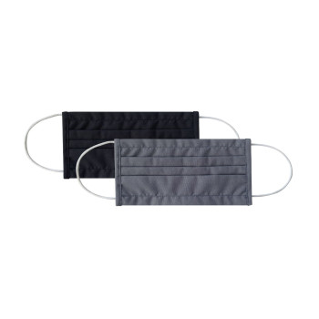 Сет 2бр мъжка маска правоъгълна 18см Grey & Black
