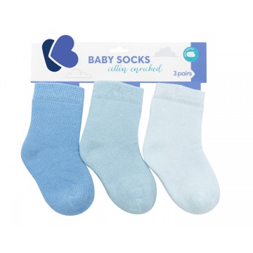 Бебешки памучни термо чорапи дълги BLUE 2-3 години