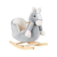 Люлка със седалка и звук Grey Horse