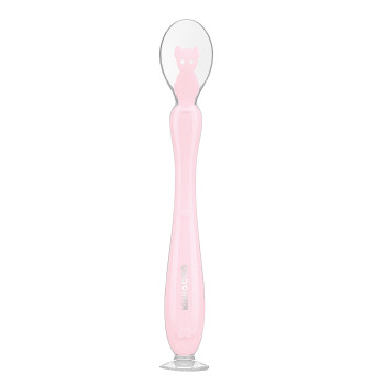 Лъжица силиконова с вендуза 1бр. Pink