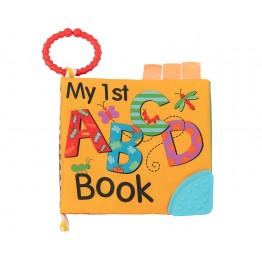 Образователна текстилна книжка с чесалка ABC