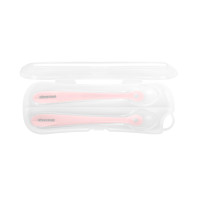 Лъжици силиконови в кутия 2бр. Pink