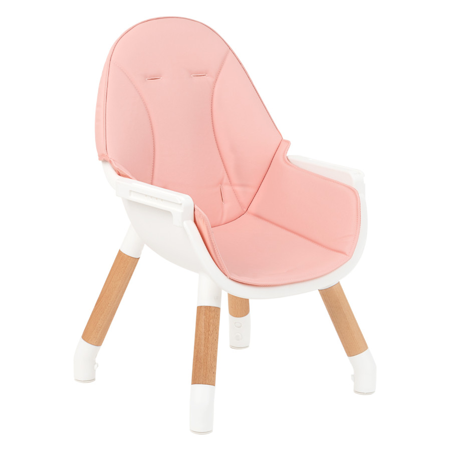 Дървен стол за хранене Multi 3 в 1 Pink